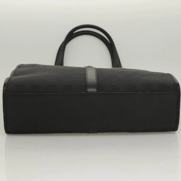 GUCCI GG Canvas Jackie Tote Bag Black Silver 002 1064 1669 Auth bs28068 - Picture 6 of 15